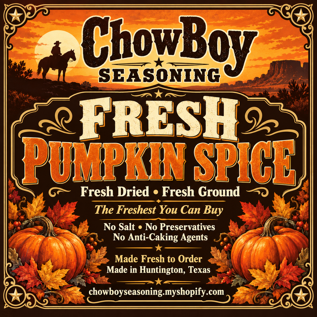 Fresh pumpkin spice