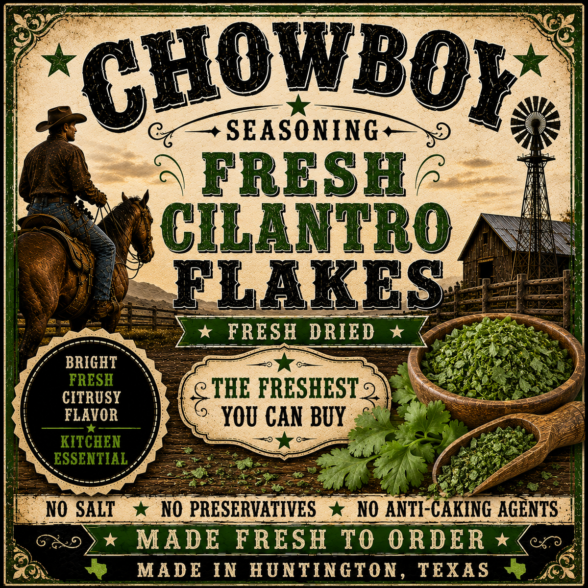 Cilantro flakes